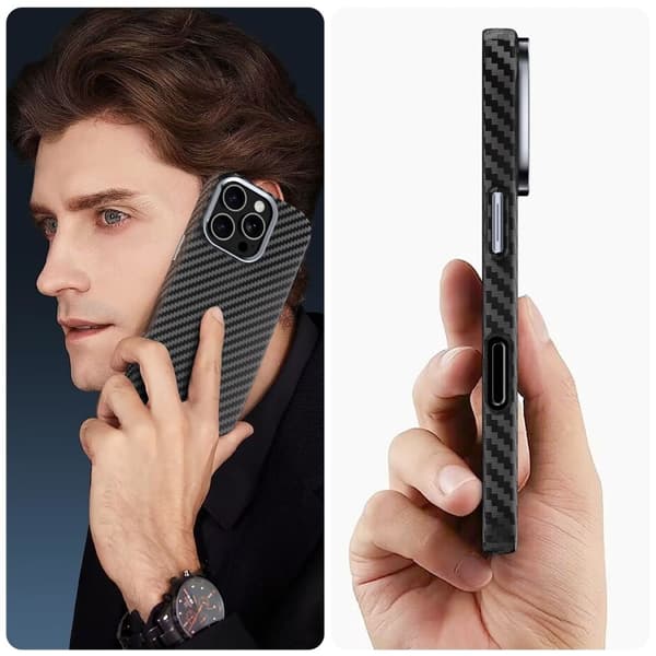 Tech-Protect iPhone 16 Pro Skal MagSafe ION Carbon Svart