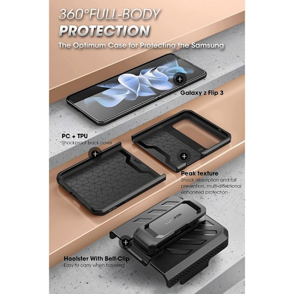 Supcase Galaxy Z Flip 4 Skal Unicorn Beetle Pro Tilt