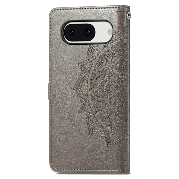 Google Pixel 8 Fodral Mandala Blossom Grå