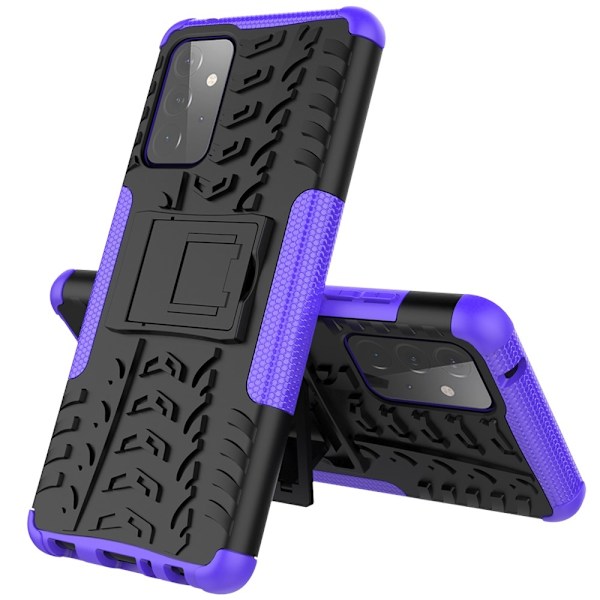 Samsung Galaxy A72 - Ultimata Stöttåliga Skalet med Stöd - Lila Purple Lila