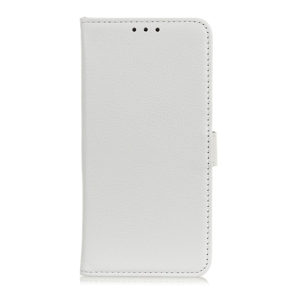 OnePlus 8T / 8T+ - Litchi Läder Fodral - Vit White Vit
