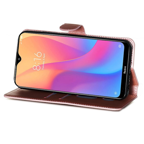 Xiaomi Redmi 8A - Plånboksfodral - Roséguld Roséguld