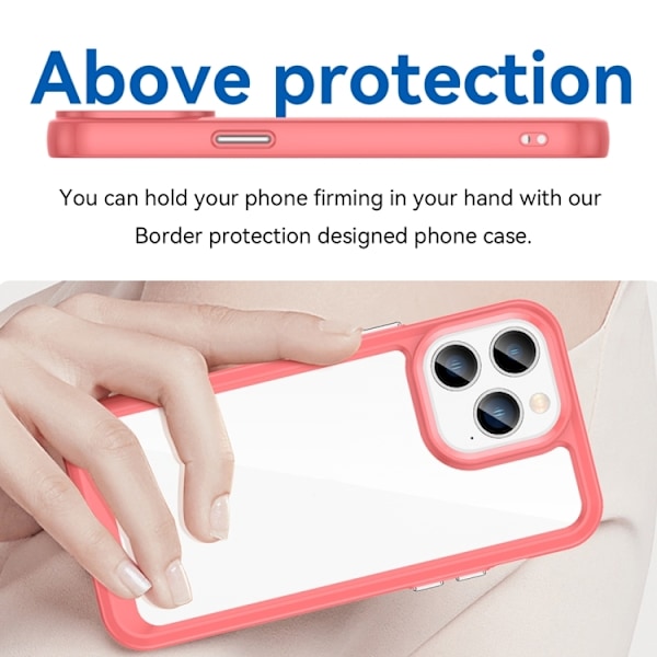 iPhone 14 Pro Skal Akryl/TPU Hybrid Orange