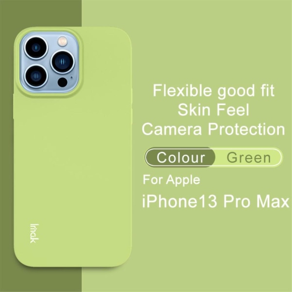 IMAK iPhone 13 Pro Max Skal Skin Touch TPU Grön