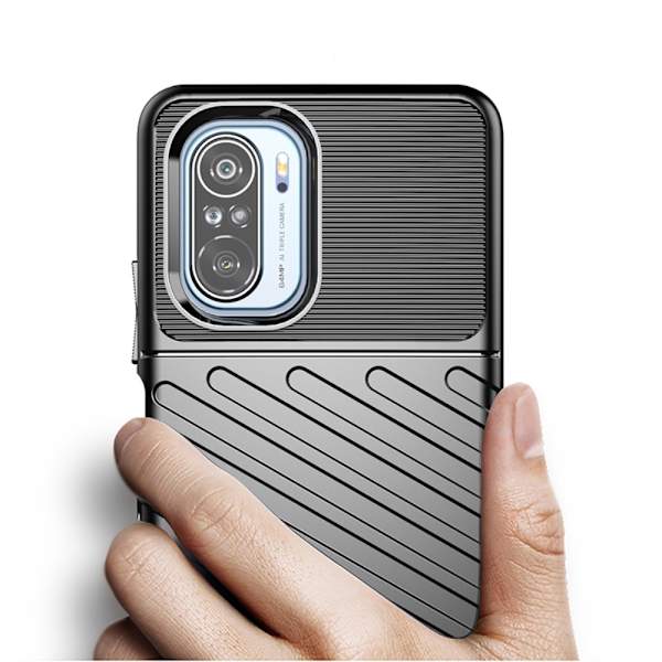 Xiaomi Mi 11i - Twill Textur Skal - Blå Blå