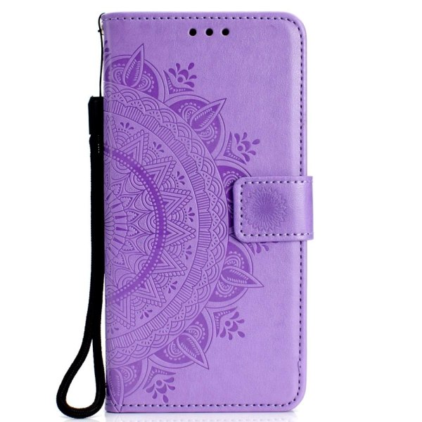 Samsung Galaxy S10 - Mandala Plånboksfodral - Lila Purple Lila