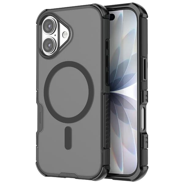 iPhone 17 Skal MagSafe Shockproof Hybrid Svart