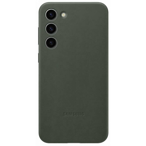 Samsung Galaxy S23 Plus Skal Leather Cover Grön