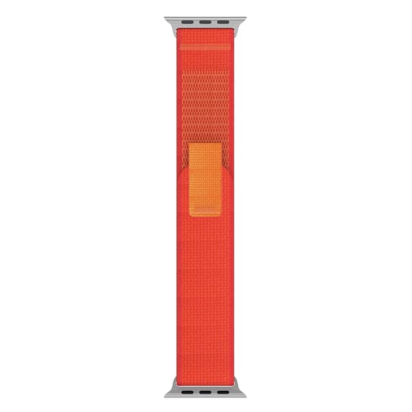 Apple Watch 42/44/45/46/49 mm Armband Nylon Trail Loop Orangeröd