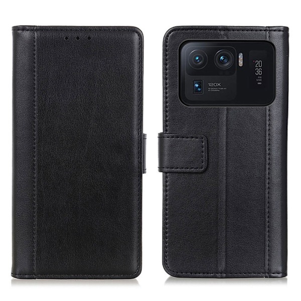 Xiaomi Mi 11 Ultra - Läder Fodral - Svart Black Svart