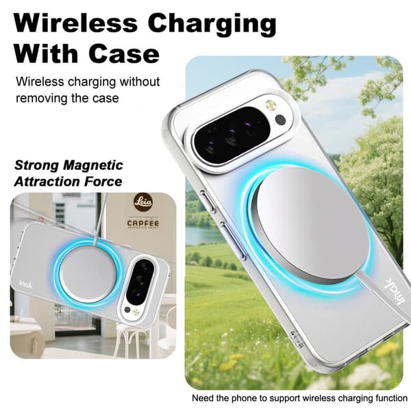 IMAK Google Pixel 10 Pro XL Skal MagSafe Anti Drop Vit