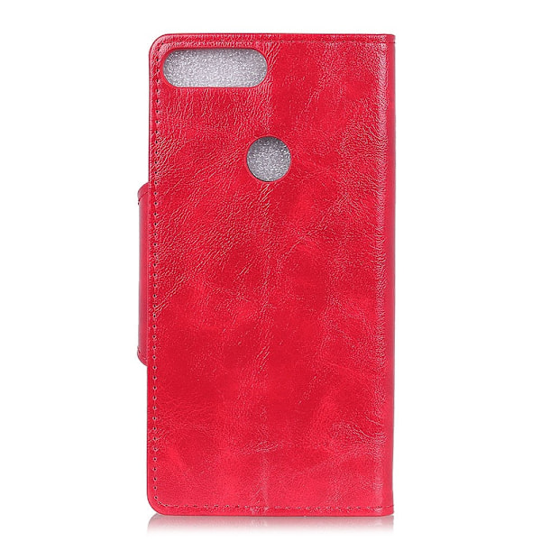 Huawei Honor View 20 - PU Läder Plånboksfodral - Röd Red Röd