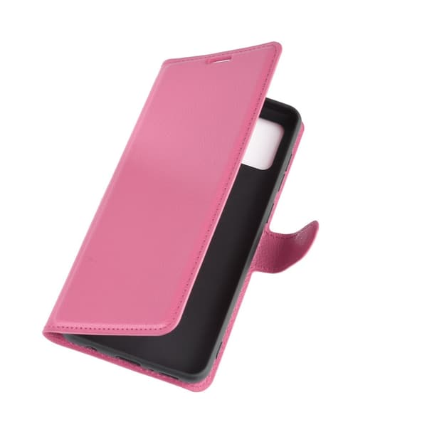 Samsung Galaxy A21s - Litchi Plånboksfodral - Rosa Pink Rosa