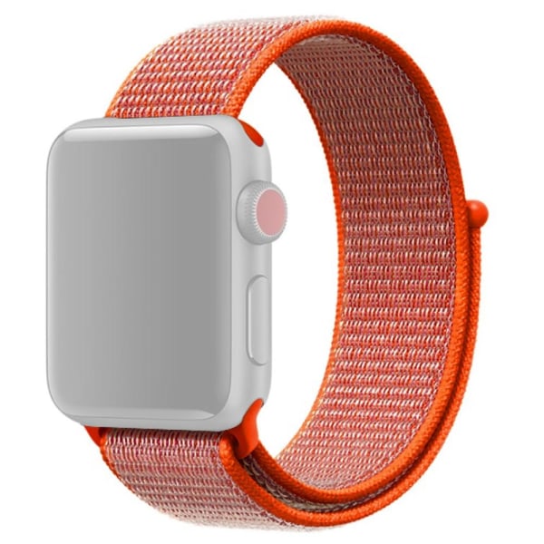 Nylon Loop Armband Justerbart Apple Watch 42/44/45/49 mm Orange Orange Orange