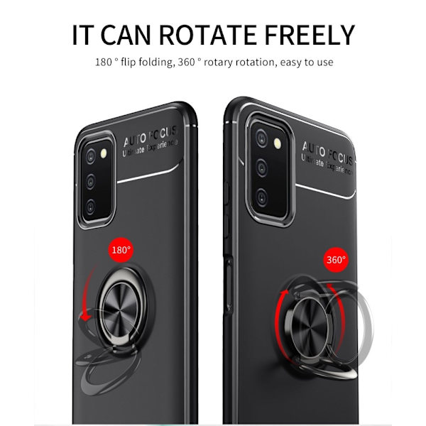 Samsung Galaxy A03s Skal Ring Röd