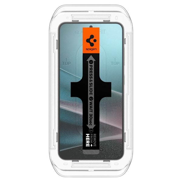 Spigen Galaxy S25/S24 2-PACK Skärmskydd GLAS.tR "Ez Fit"