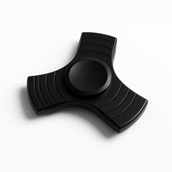 Fidget Spinner Trio Metal - Svart