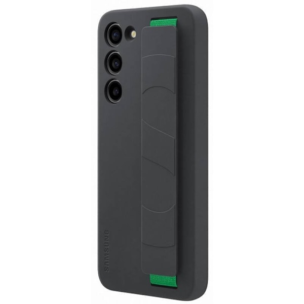 Samsung Galaxy S23 Plus Skal Silicone with Strap Svart
