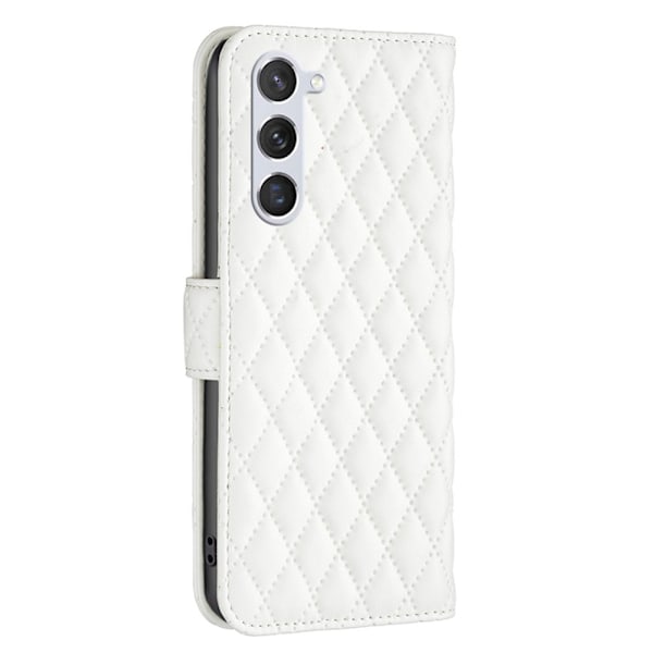 Samsung Galaxy S24 Fodral Diamond Läder Vit