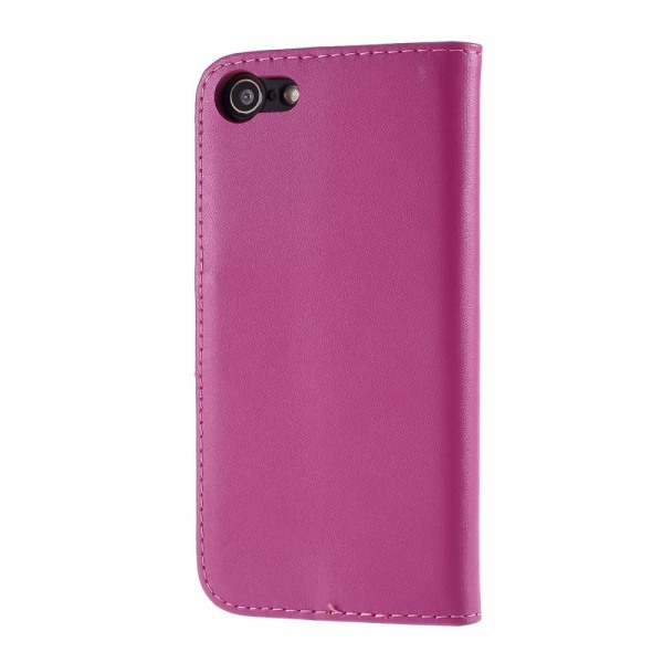 iPhone 7/8/SE (2020/2022) - Äkta Läder Plånboksfodral - Rosa Pink Rosa