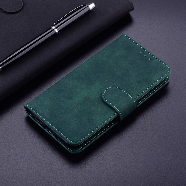 Samsung Galaxy S23 Ultra Fodral Läder Mörk Grön