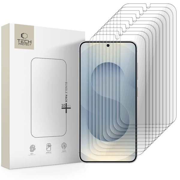 Tech-Protect Galaxy S25 / S24 10-PACK Skärmskydd Härdat Glas
