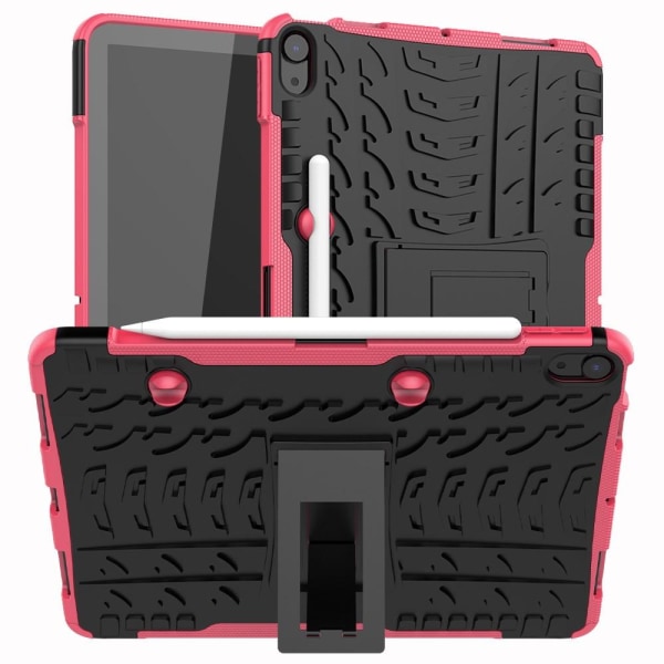 iPad Air 2020/2022/2024 Skal Rugged Kickstand Armor Rosa Pink Rosa