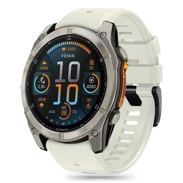 Tech-Protect Garmin Fenix 51 mm Armband Silicone Line Titanium