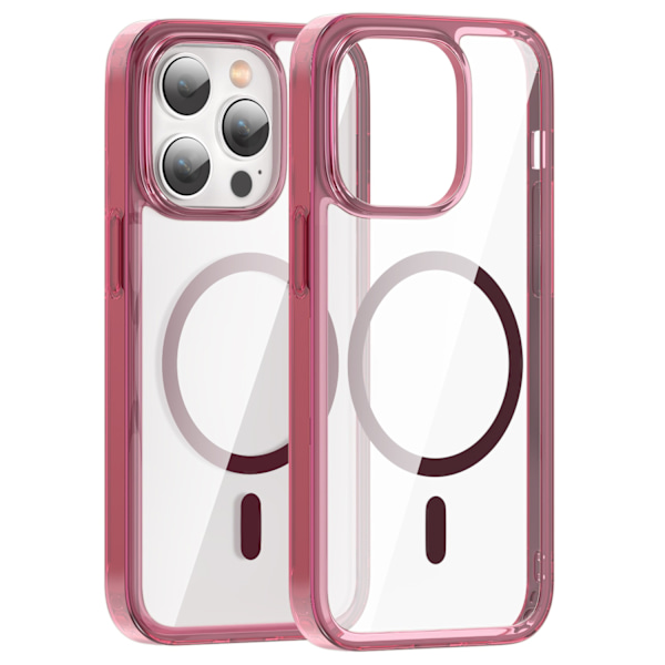 ColorPop iPhone 14 Pro Max Skal CH MagSafe Transparent/Röd
