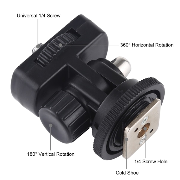 PULUZ 1/4" Adapter För Stativfäste Svart