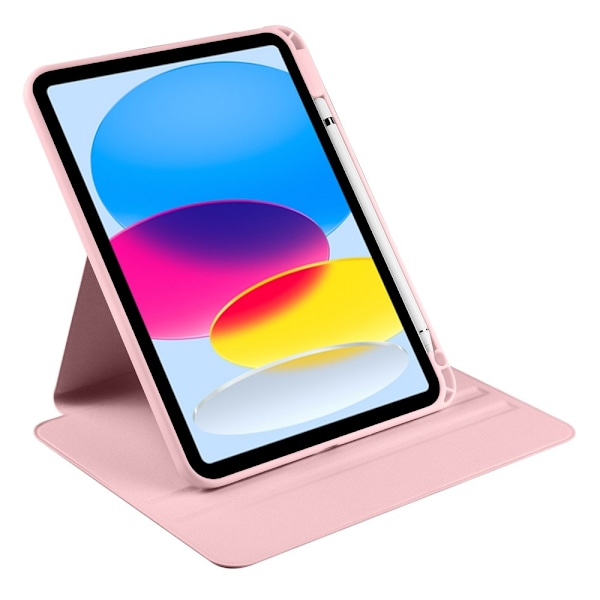 iPad Air 13 2025/2024 Fodral Hybrid Rotation Pennhållare Rosa