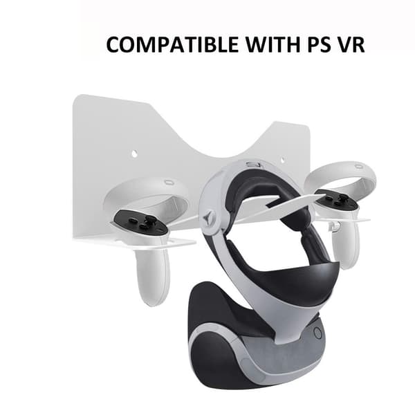 JYS Meta Quest 2 / PS VR2 Väggfäst För Headset & Kontroll Vit
