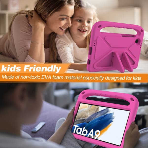 Samsung Galaxy Tab A11  / Tab A9 Skal EVA Kickstand Rosa