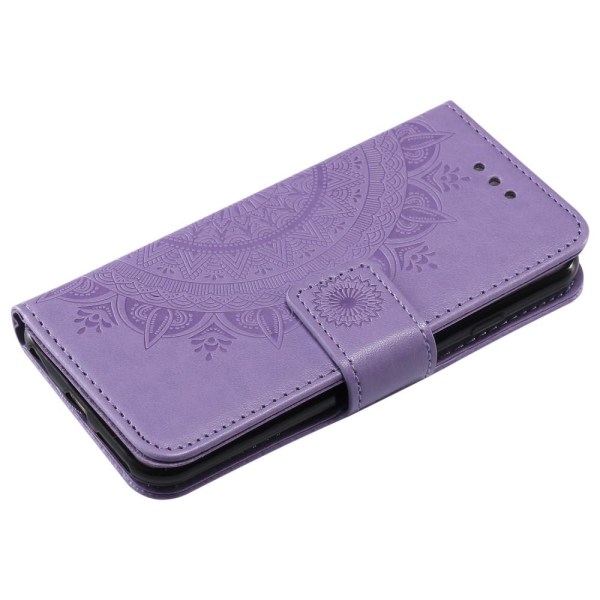 iPhone 6/6S Plus - Mandala Läder Fodral - Lila Purple Lila