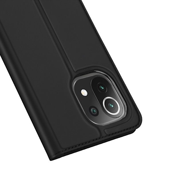 Xiaomi Mi 11 Lite - DUX DUCIS Skin Pro Fodral - Svart Svart