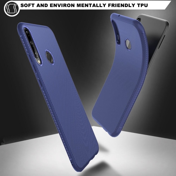 Huawei P40 Lite E - Jazz Twill Skal - Blå Blue Blå