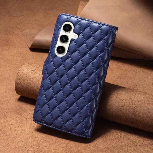 BINFEN Galaxy S23 FE Fodral Diamond Multifunktionell Blå
