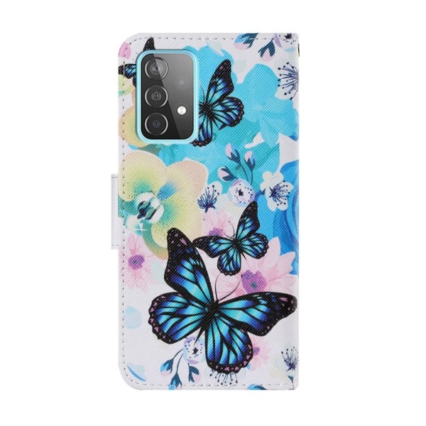 Samsung Galaxy A52 / A52s - Fodral Med Tryck - Blå Fjärilar