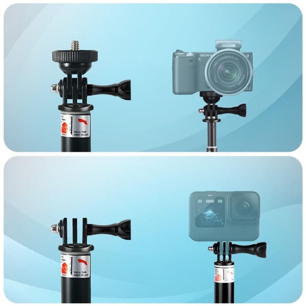Tech-Protect Selfiestick För GoPro / DJI Svart