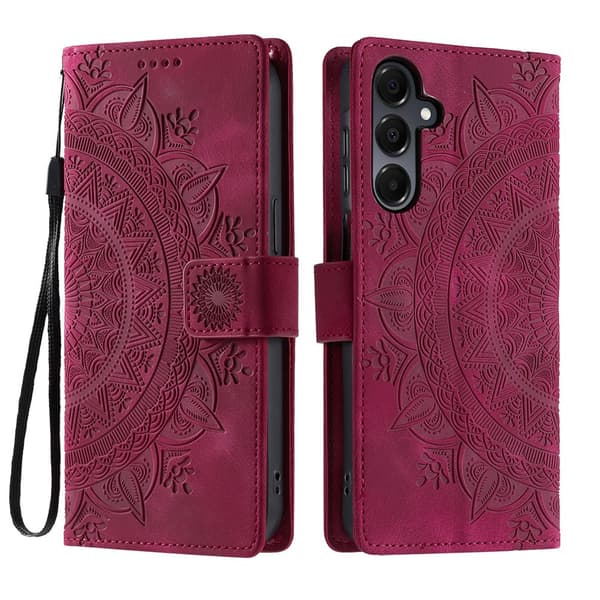 Samsung Galaxy A27 Fodral Mandala Läder Rosa