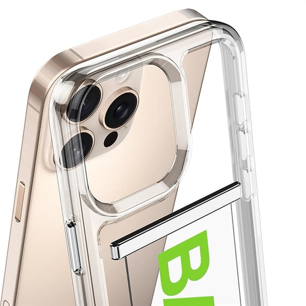 GKK iPhone 16 Pro Max Skal Med Strap Transparent / Silver