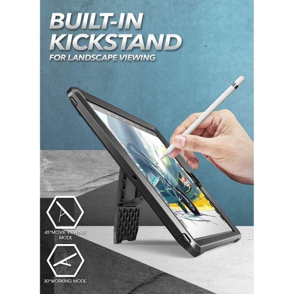 Supcase iPad 10.2 2019/2020/2021 Skal Unicorn Beetle Pro Svart