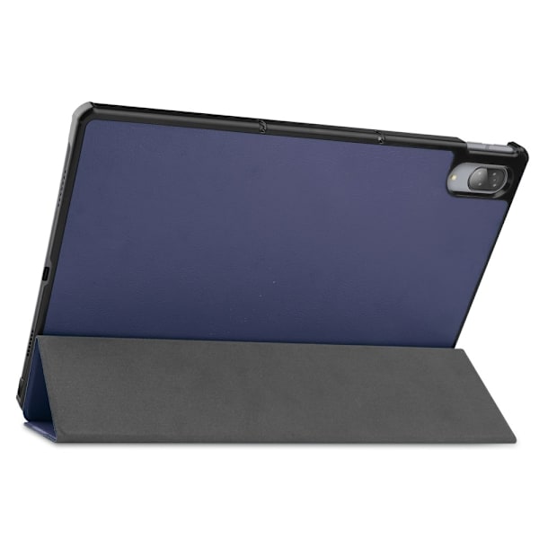 Lenovo Tab P11 Pro - Tri-Fold Läder Fodral - Mörk Blå DarkBlue Mörk Blå
