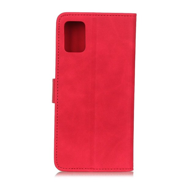 Xiaomi Redmi 9T - KHAZNEH Retro Läder Fodral - Röd Red Röd