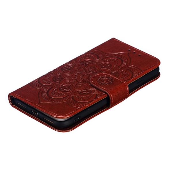iPhone 7/8/SE (2020/2022) - Mandala Plånboksfodral - Brun Brown Brun