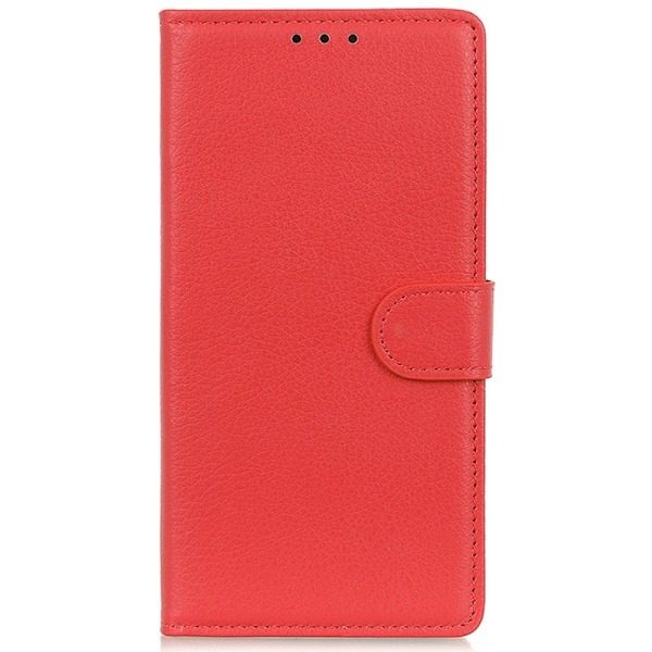 Samsung Galaxy A35 5G Fodral Litchi Läder Röd