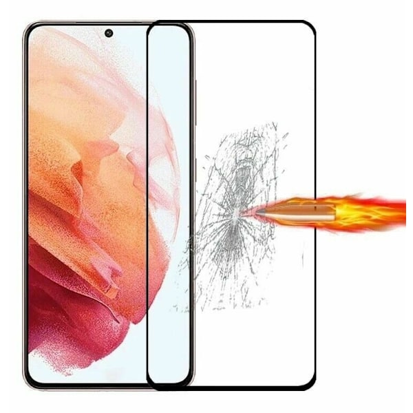 [2-PACK] Samsung S22 Heltäckande Skärmskydd i Härdat Glas