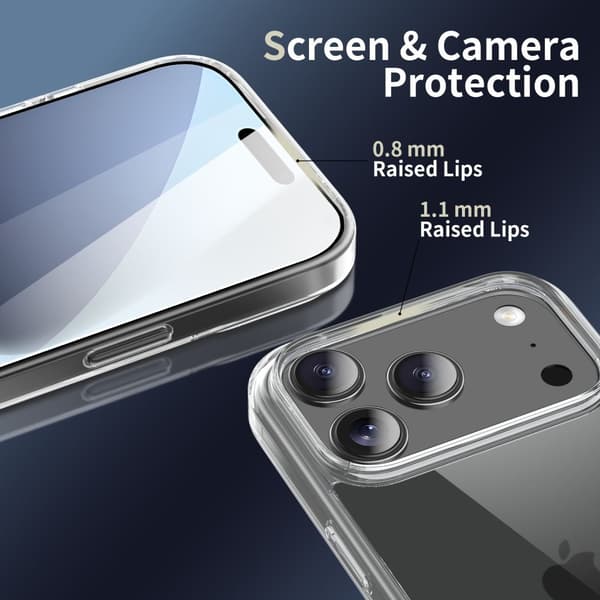 Tech-Protect iPhone 17 Pro Max Skal FlexAir Hybrid Transparent