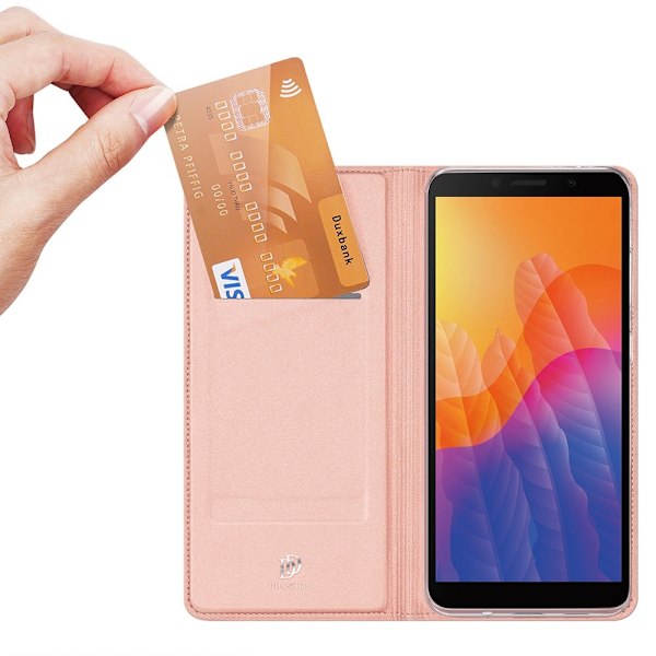 Huawei Y5p - DUX DUCIS Skin Pro Plånboksfodral - Roséguld Roséguld Roséguld