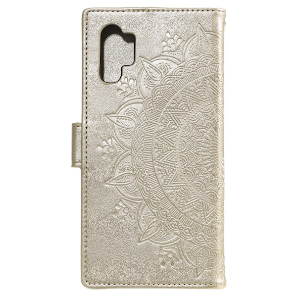 Samsung Galaxy A32 5G - Mandala Läder Fodral - Guld Gold Guld